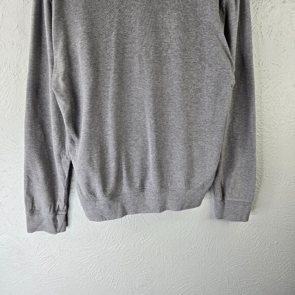 Ralph Lauren Shawl Collar Sweater Mens M Gray Preppy Pullover Logo Long Sleeve - Picture 9 of 13
